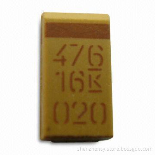 Tantalum Capacitor with 2,000 Hours Lifespan Test and 4 to 50V Voltage Ratings